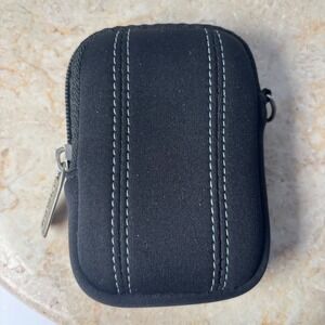 Fujifilm Camera Pouch Small Black Neoprene Zipper Case No Strap or Lanyard